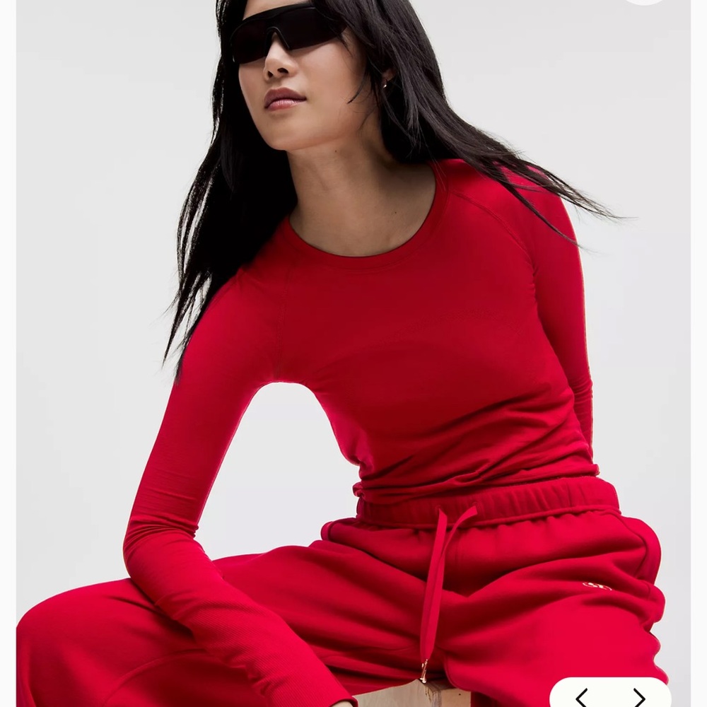 Lululemon tote & swiftly tech waist length - Red Long Sleeve - Picture 6 of 7